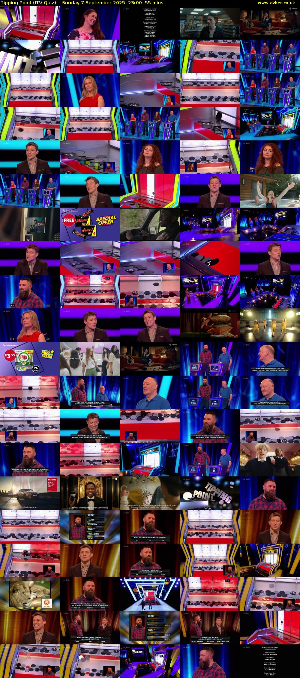 Tipping Point (ITV Quiz) Sunday 7 September 2025 23:00 - 23:55