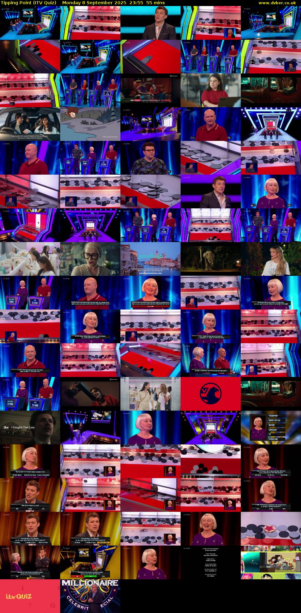Tipping Point (ITV Quiz) Monday 8 September 2025 23:55 - 00:50