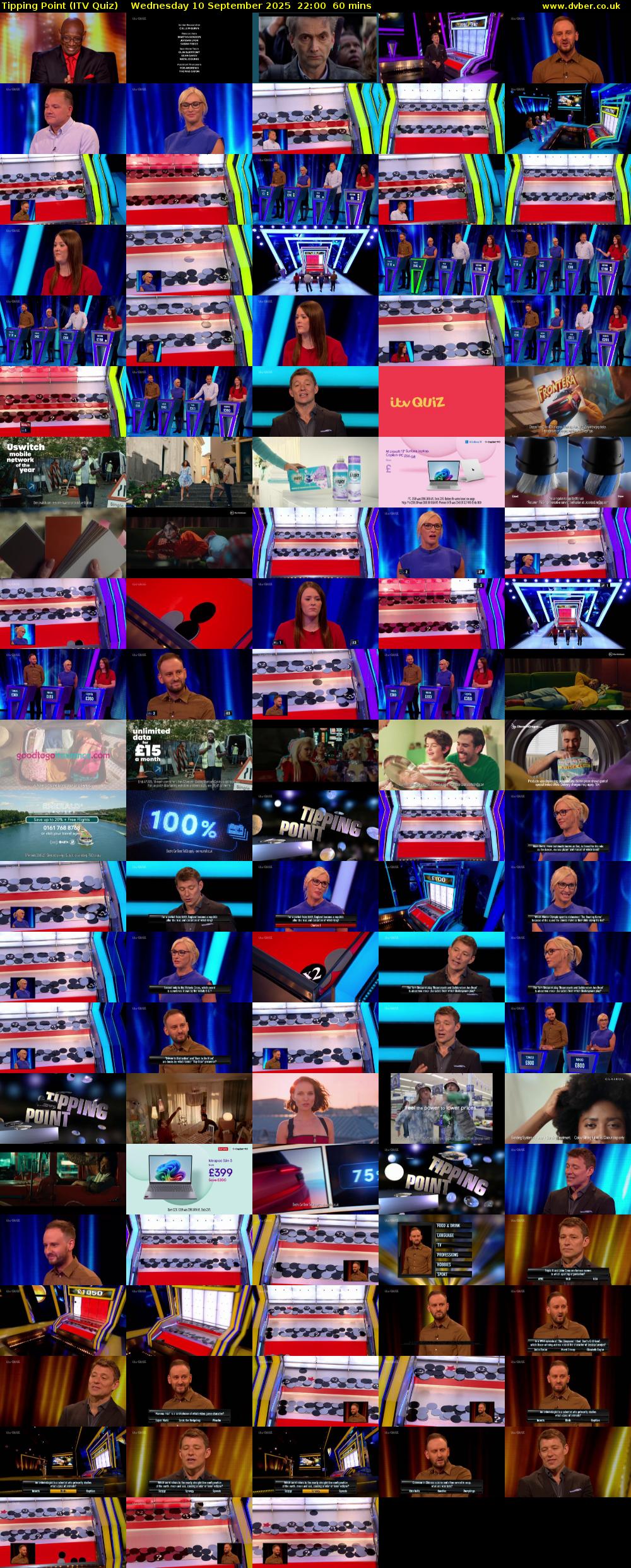 Tipping Point (ITV Quiz) Wednesday 10 September 2025 22:00 - 23:00