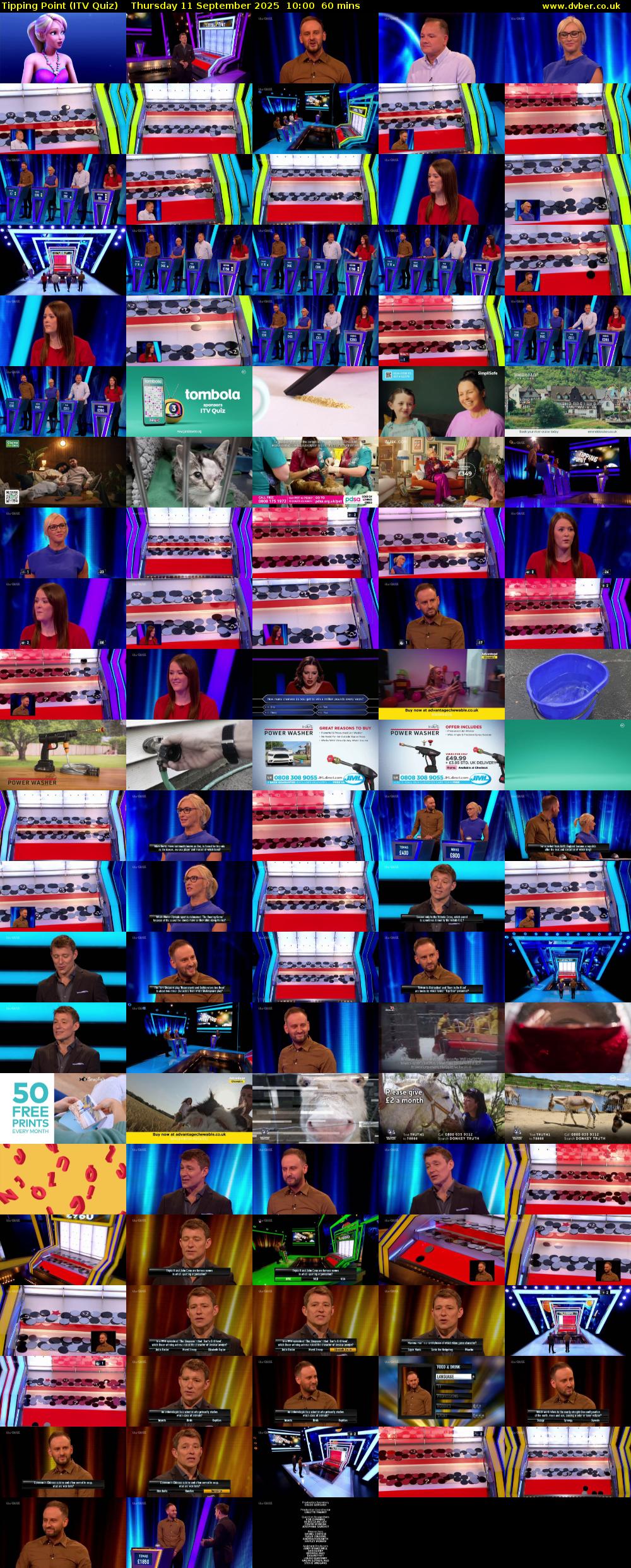 Tipping Point (ITV Quiz) Thursday 11 September 2025 10:00 - 11:00