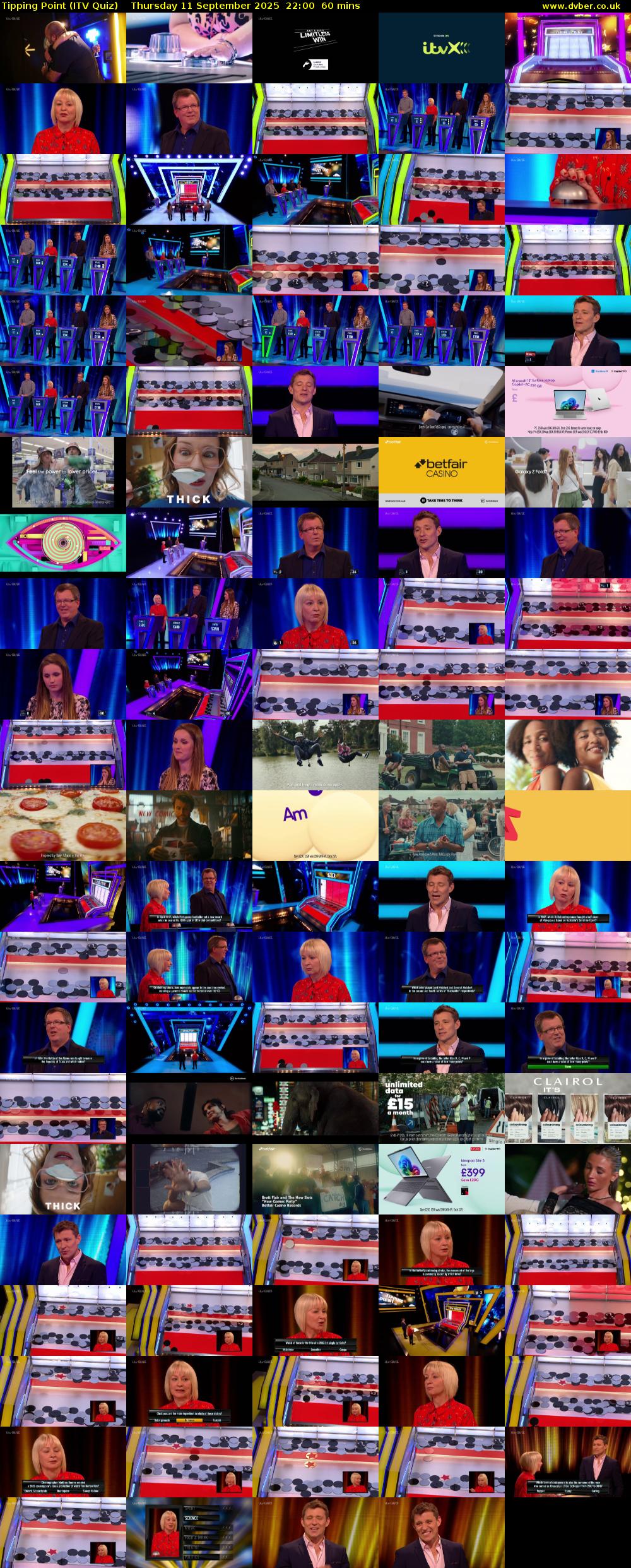 Tipping Point (ITV Quiz) Thursday 11 September 2025 22:00 - 23:00