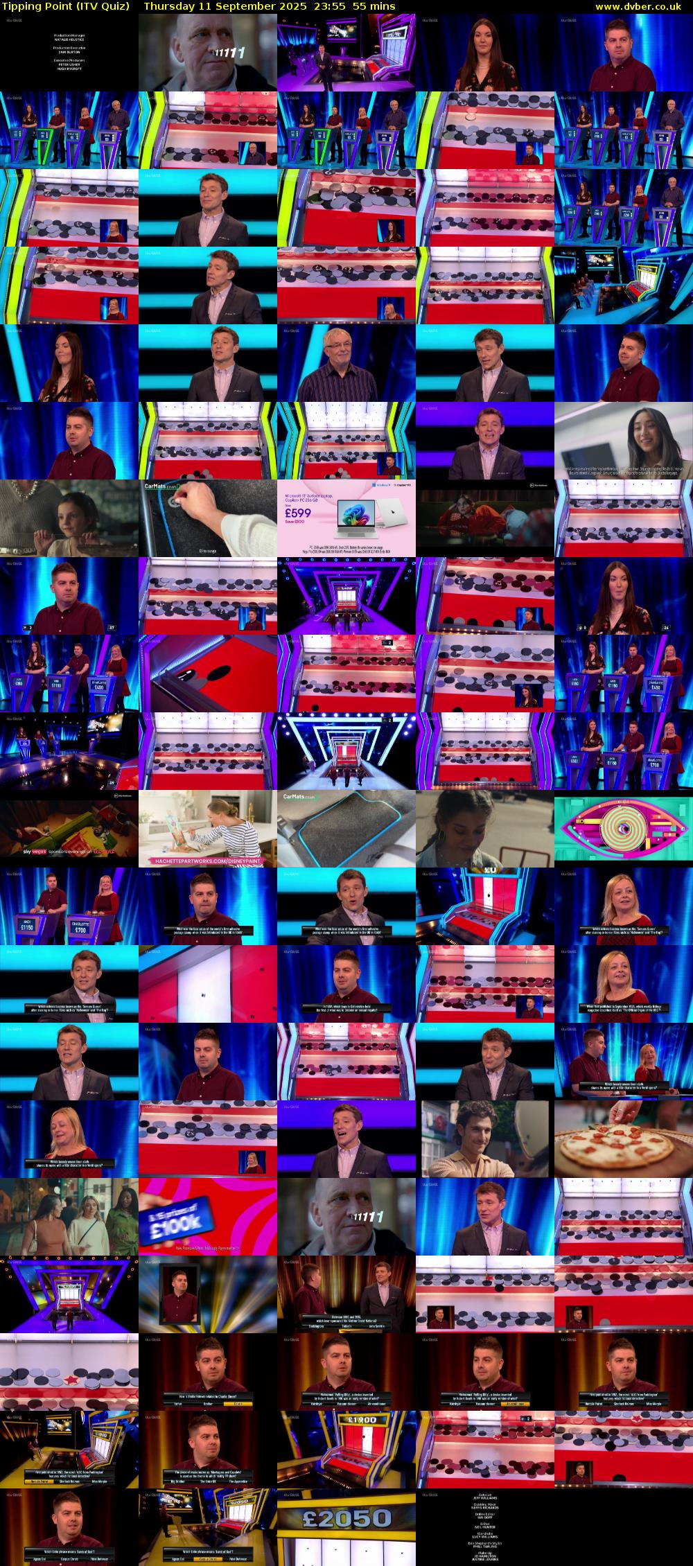 Tipping Point (ITV Quiz) Thursday 11 September 2025 23:55 - 00:50