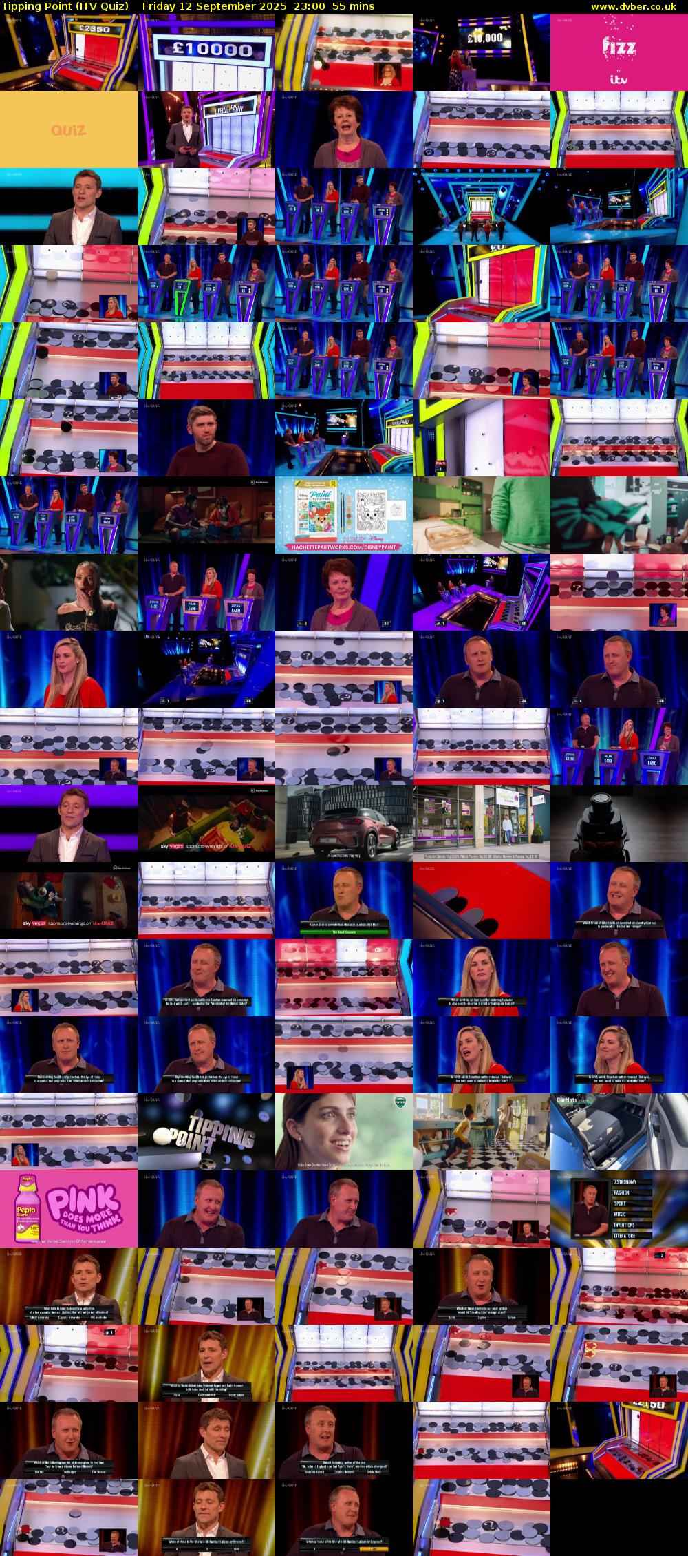 Tipping Point (ITV Quiz) Friday 12 September 2025 23:00 - 23:55