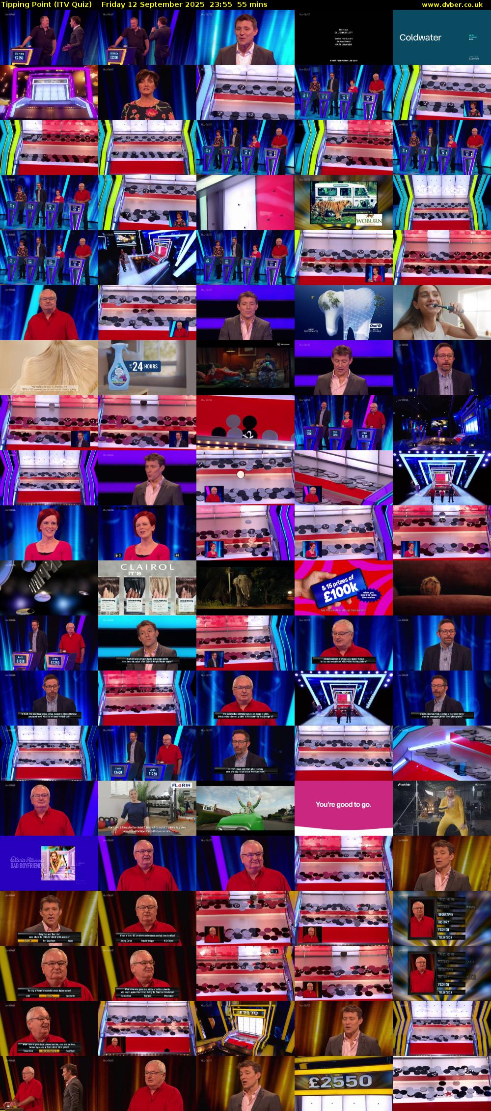 Tipping Point (ITV Quiz) Friday 12 September 2025 23:55 - 00:50