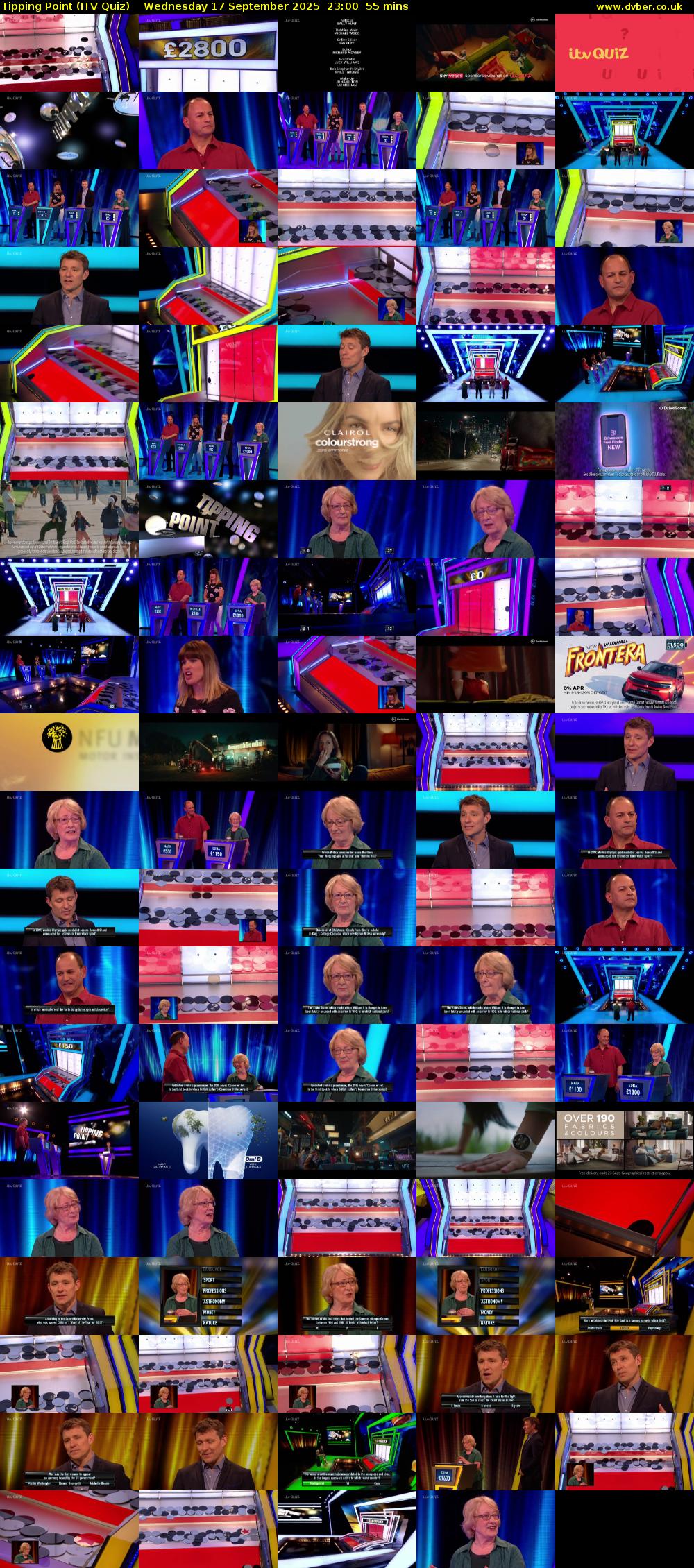 Tipping Point (ITV Quiz) Wednesday 17 September 2025 23:00 - 23:55