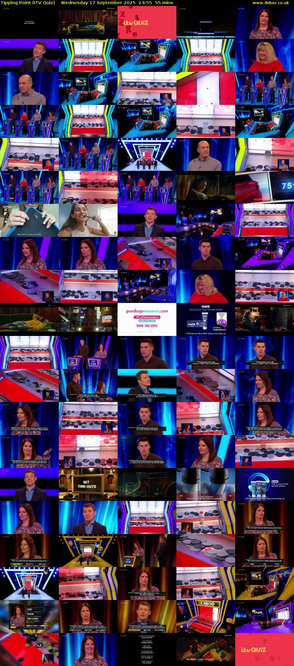 Tipping Point (ITV Quiz) Wednesday 17 September 2025 23:55 - 00:50