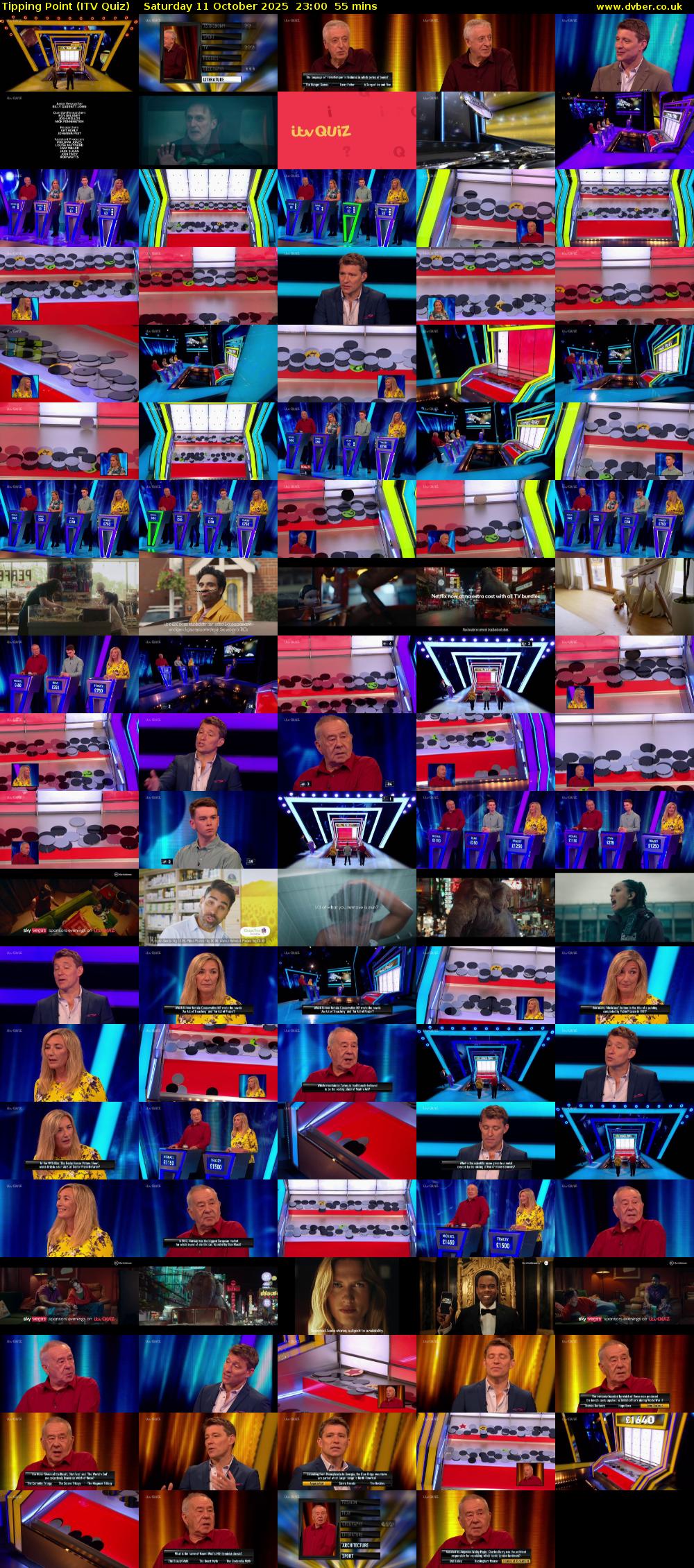 Tipping Point (ITV Quiz) Saturday 11 October 2025 23:00 - 23:55