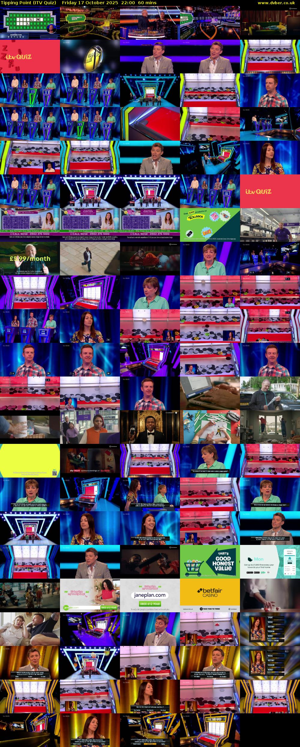 Tipping Point (ITV Quiz) Friday 17 October 2025 22:00 - 23:00
