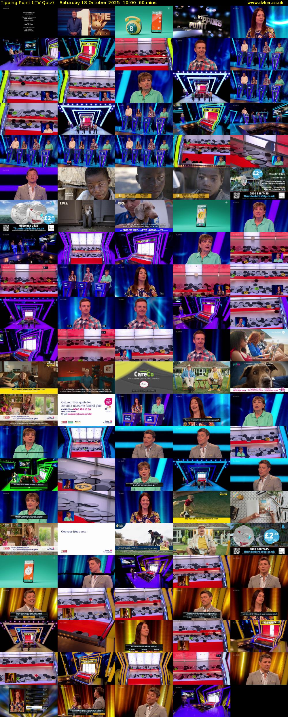 Tipping Point (ITV Quiz) Saturday 18 October 2025 10:00 - 11:00