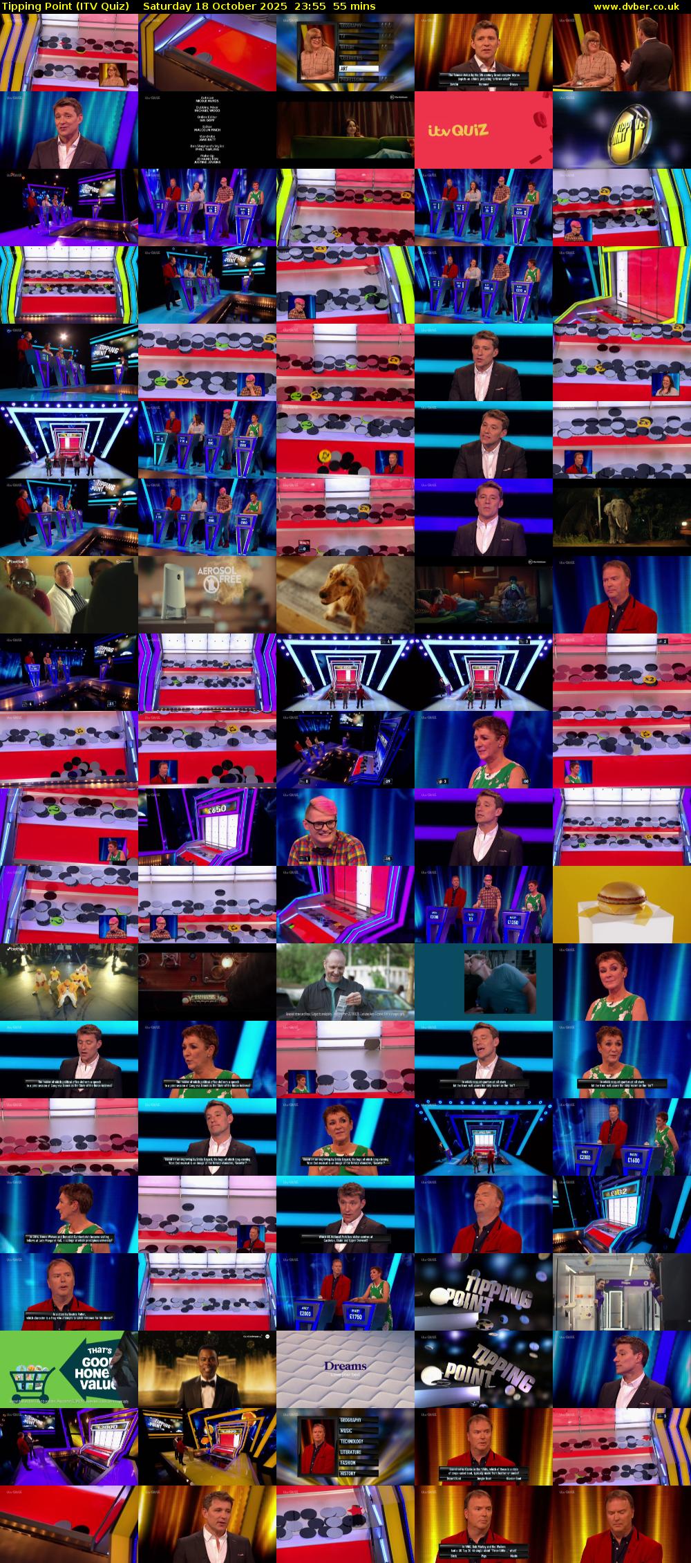 Tipping Point (ITV Quiz) Saturday 18 October 2025 23:55 - 00:50