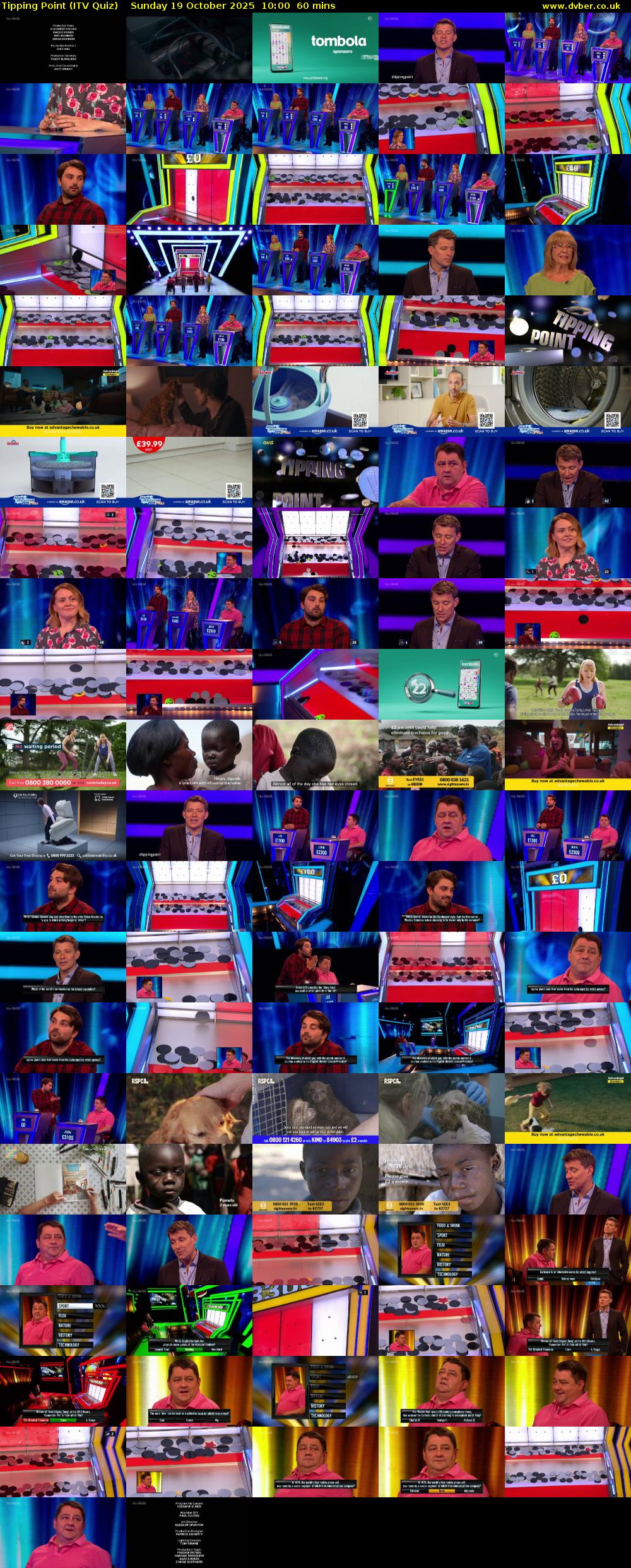Tipping Point (ITV Quiz) Sunday 19 October 2025 10:00 - 11:00