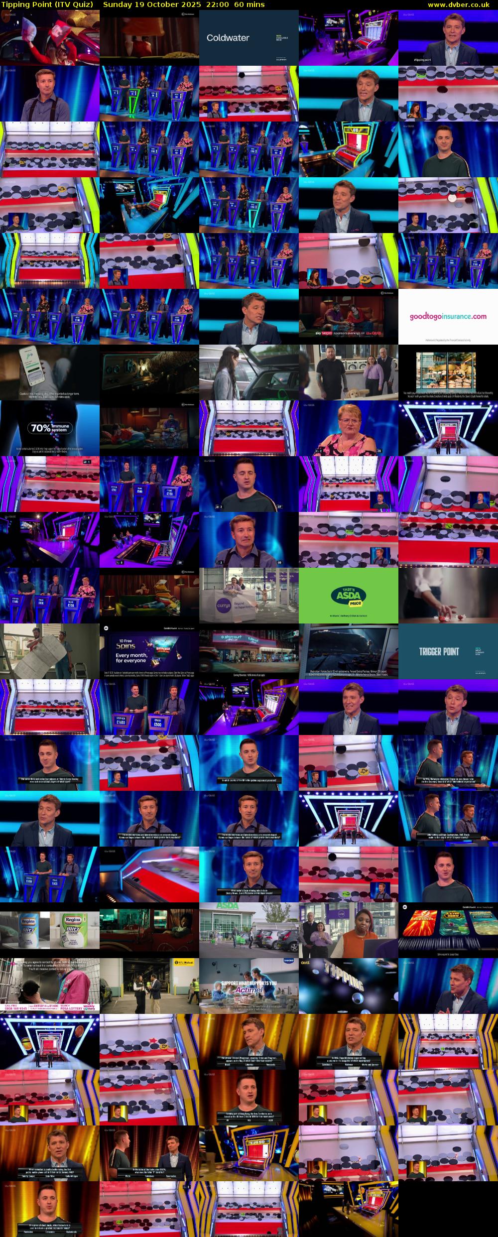 Tipping Point (ITV Quiz) Sunday 19 October 2025 22:00 - 23:00