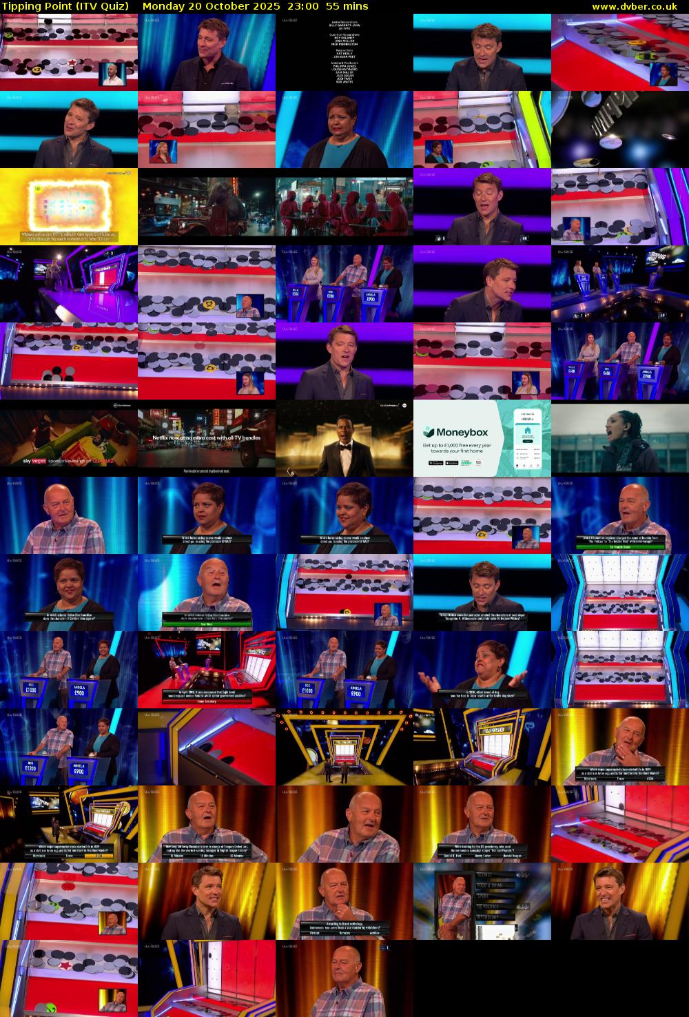 Tipping Point (ITV Quiz) Monday 20 October 2025 23:00 - 23:55
