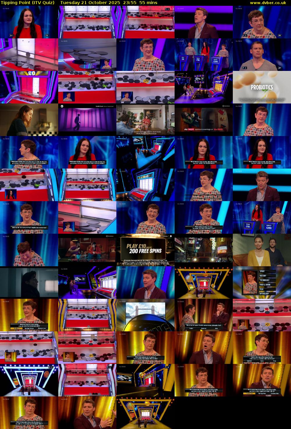 Tipping Point (ITV Quiz) Tuesday 21 October 2025 23:55 - 00:50