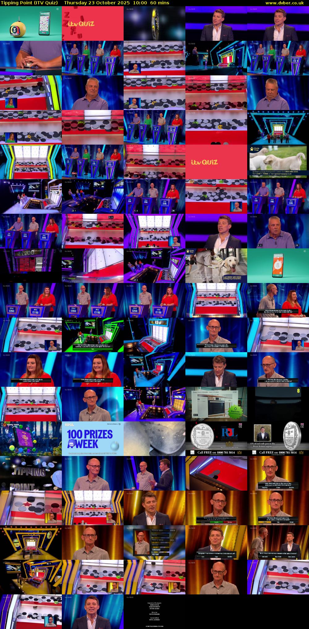 Tipping Point (ITV Quiz) Thursday 23 October 2025 10:00 - 11:00