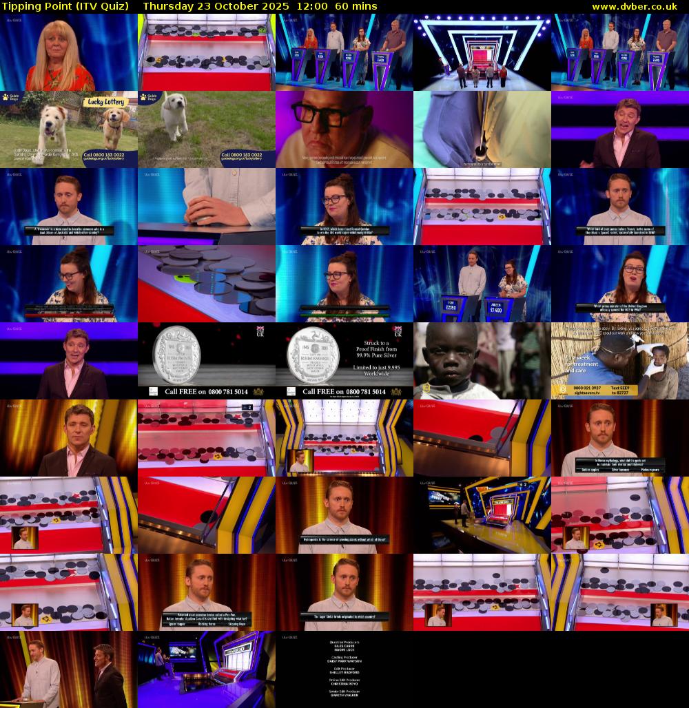 Tipping Point (ITV Quiz) Thursday 23 October 2025 12:00 - 13:00