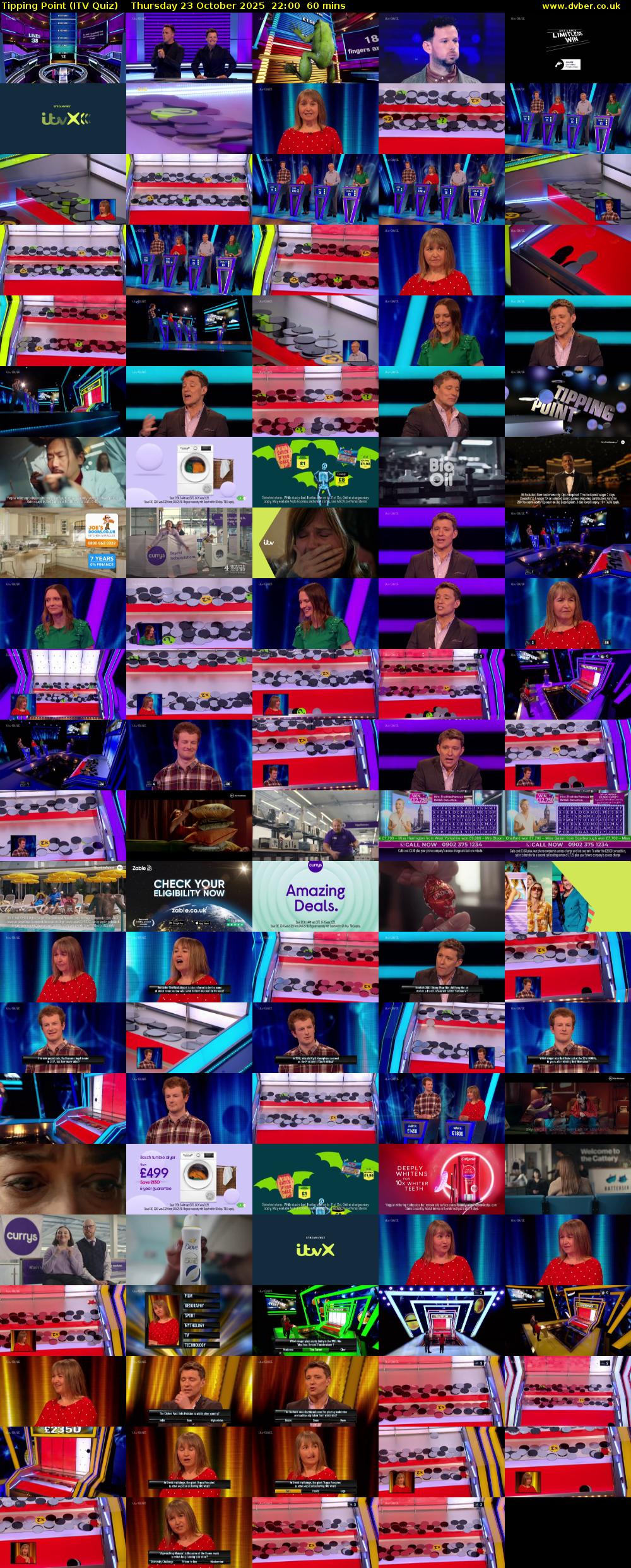 Tipping Point (ITV Quiz) Thursday 23 October 2025 22:00 - 23:00