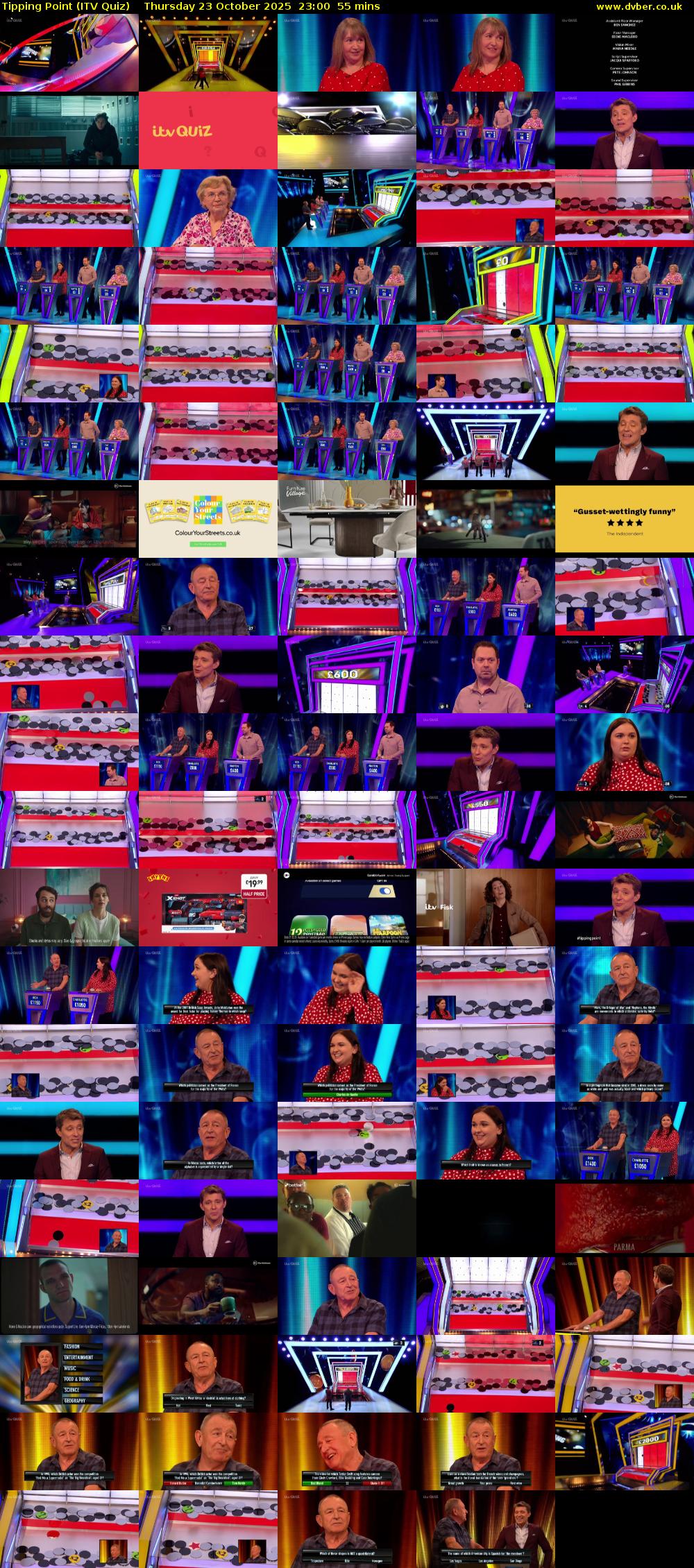 Tipping Point (ITV Quiz) Thursday 23 October 2025 23:00 - 23:55