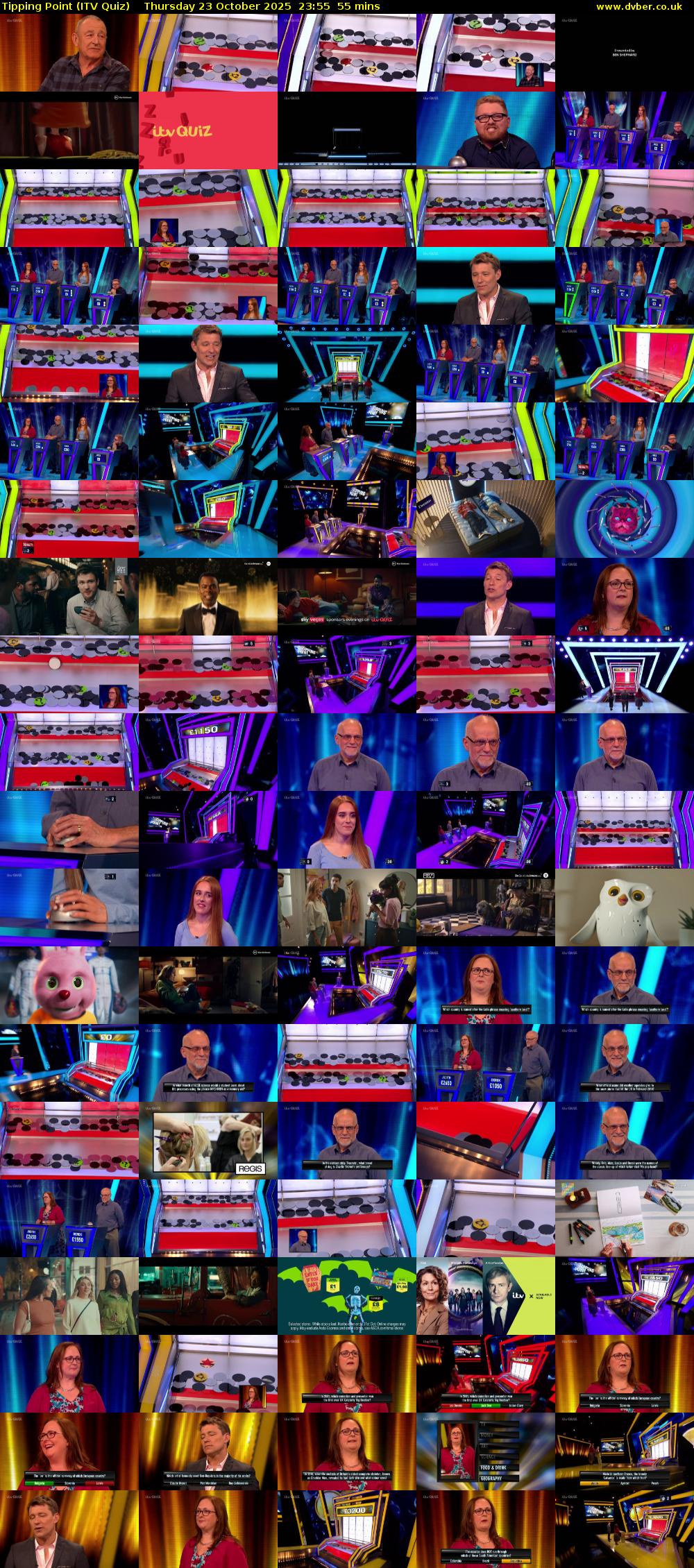 Tipping Point (ITV Quiz) Thursday 23 October 2025 23:55 - 00:50
