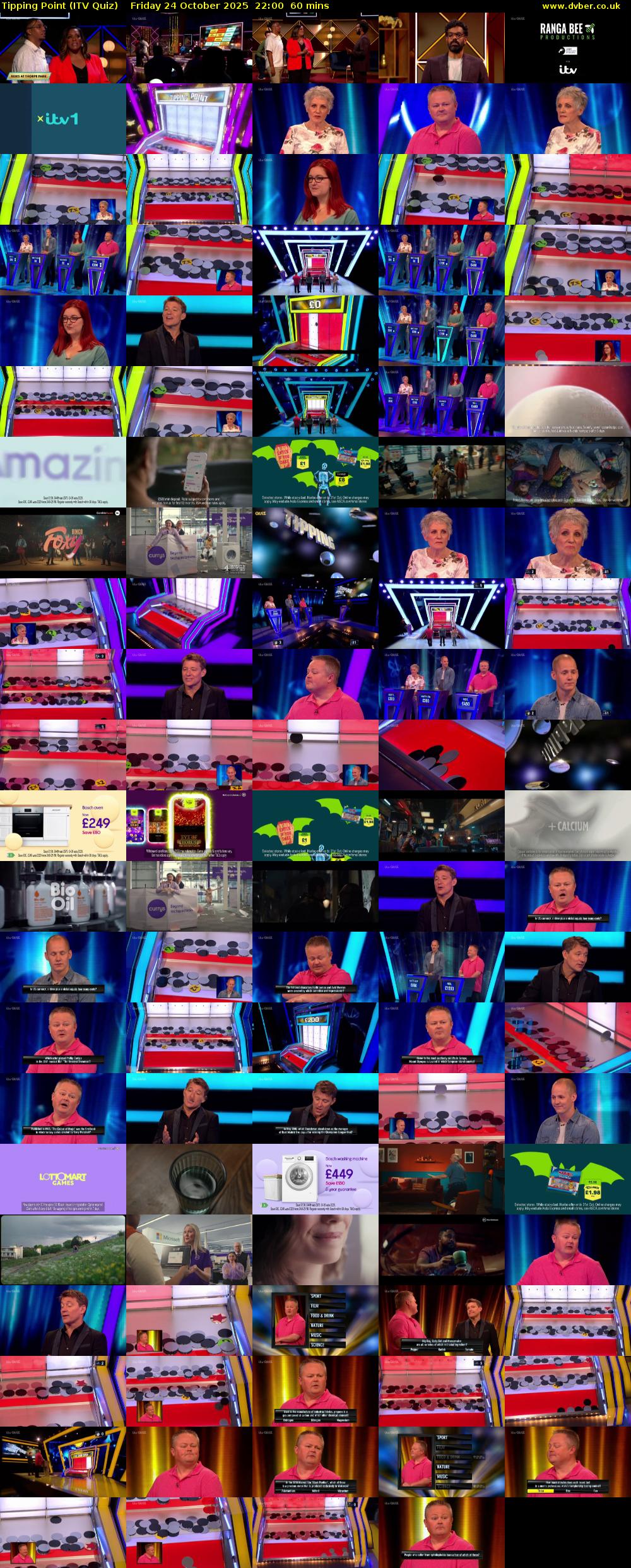 Tipping Point (ITV Quiz) Friday 24 October 2025 22:00 - 23:00