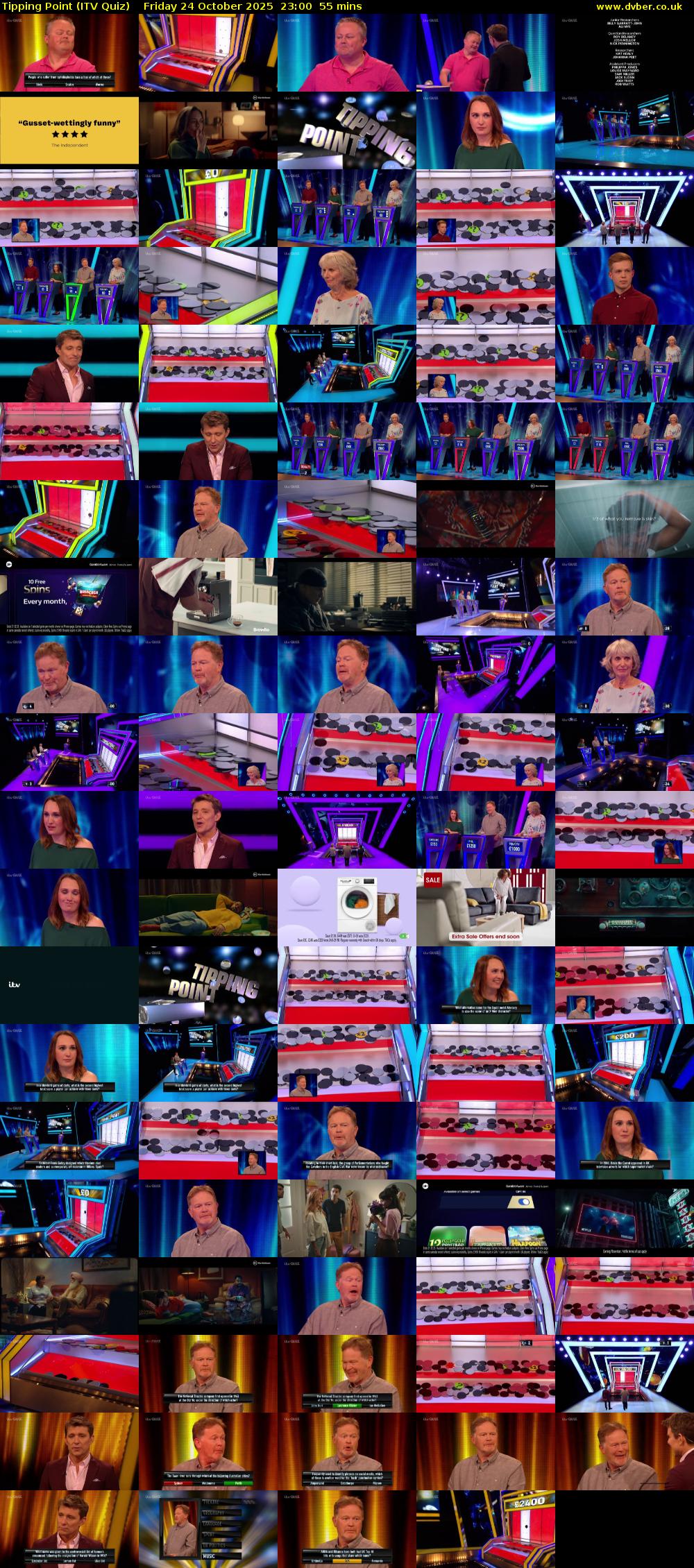 Tipping Point (ITV Quiz) Friday 24 October 2025 23:00 - 23:55
