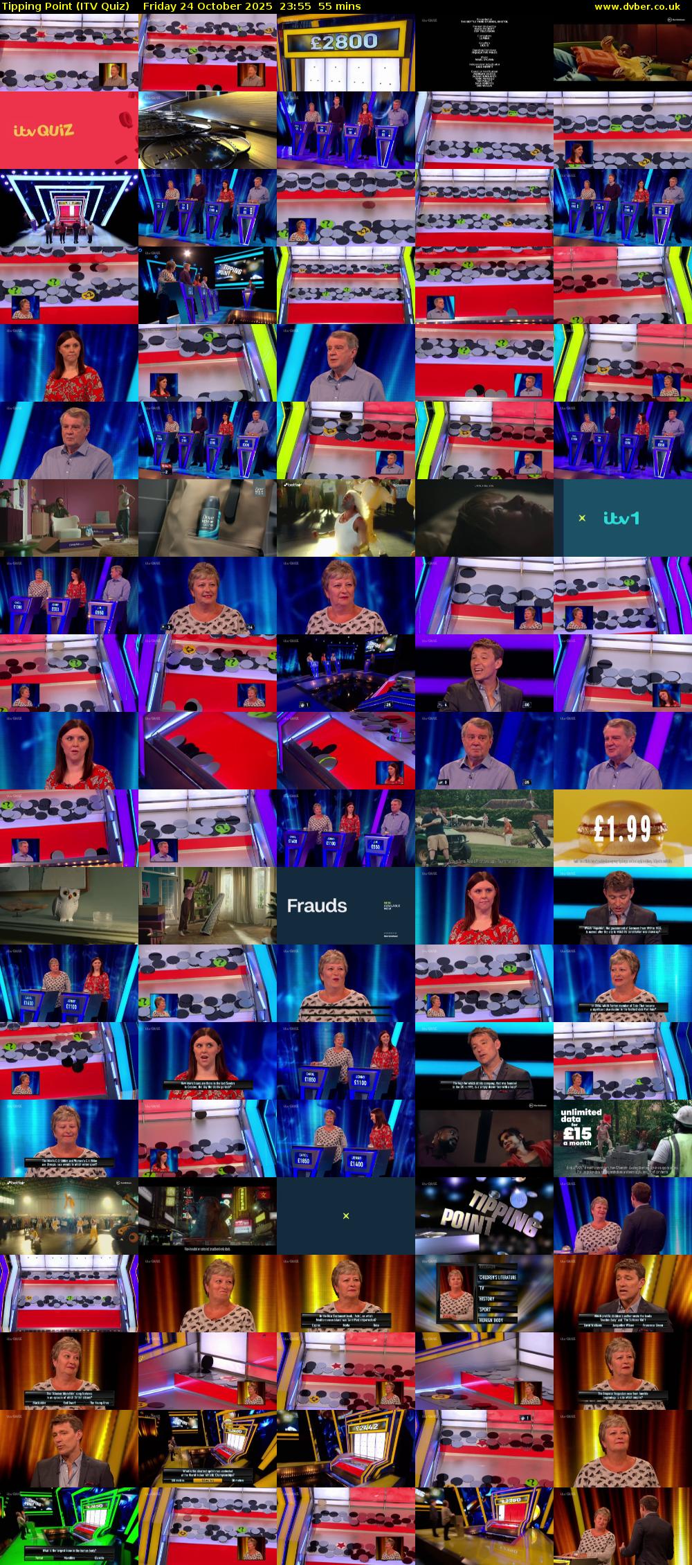 Tipping Point (ITV Quiz) Friday 24 October 2025 23:55 - 00:50