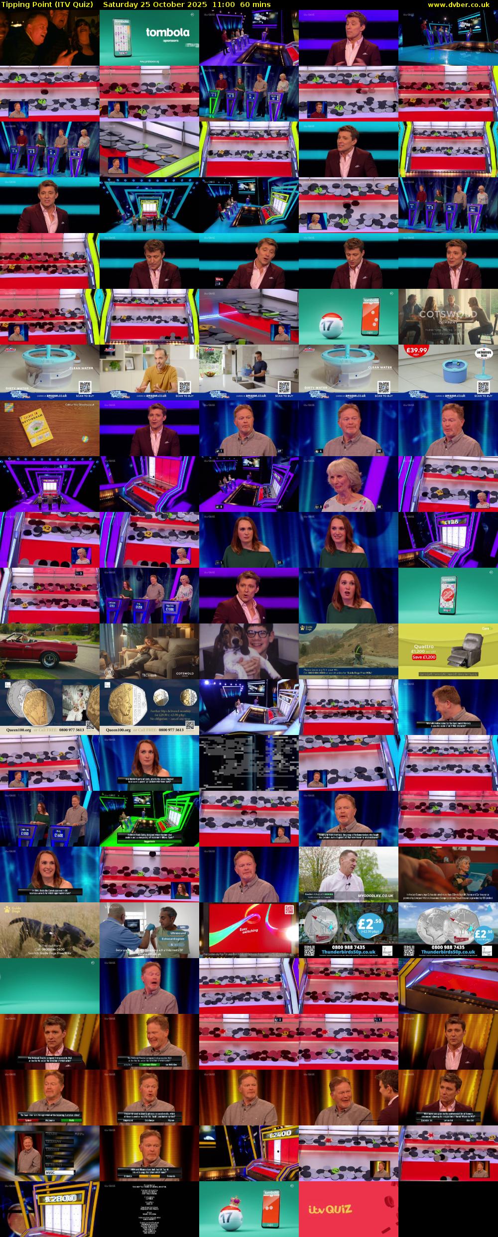 Tipping Point (ITV Quiz) Saturday 25 October 2025 11:00 - 12:00