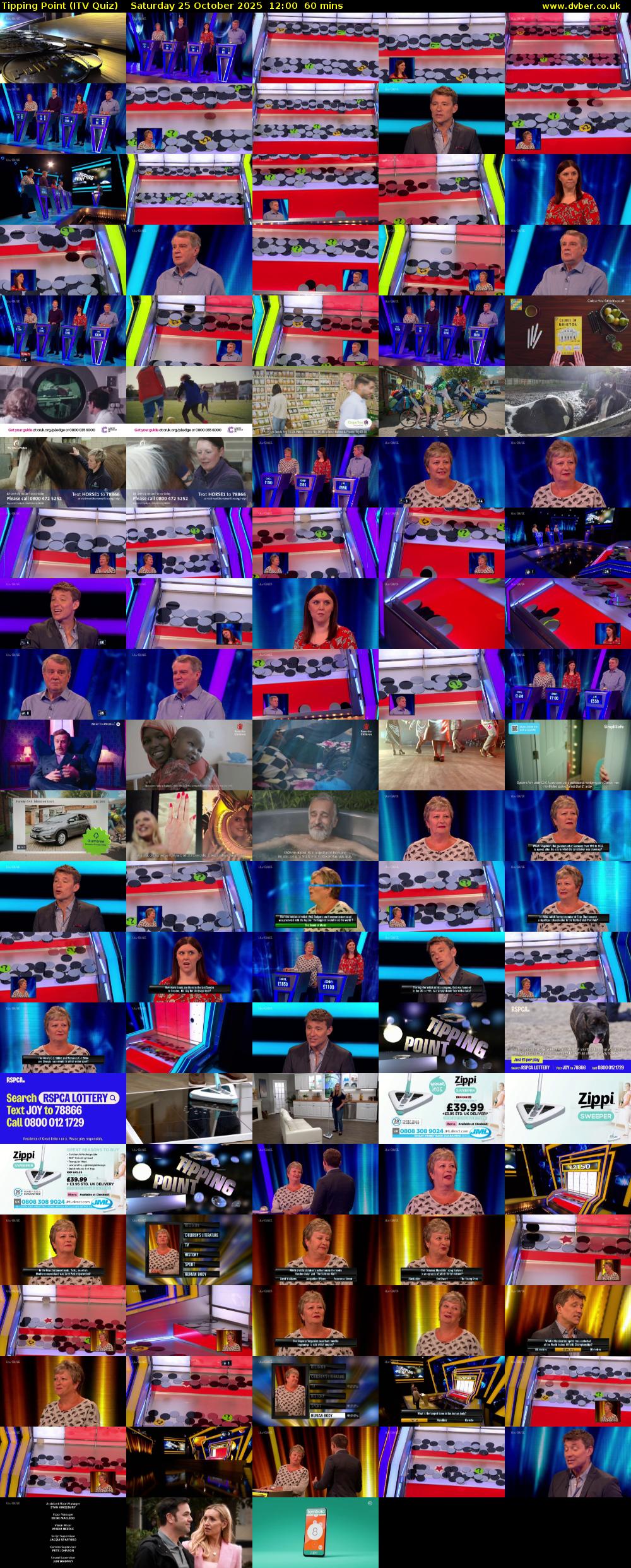 Tipping Point (ITV Quiz) Saturday 25 October 2025 12:00 - 13:00