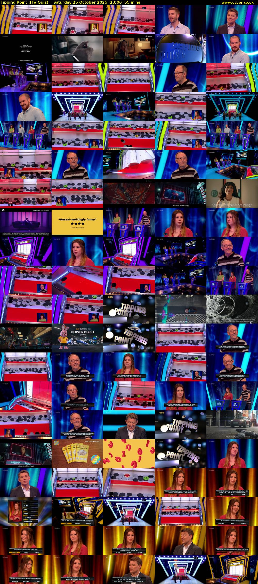 Tipping Point (ITV Quiz) Saturday 25 October 2025 23:00 - 23:55