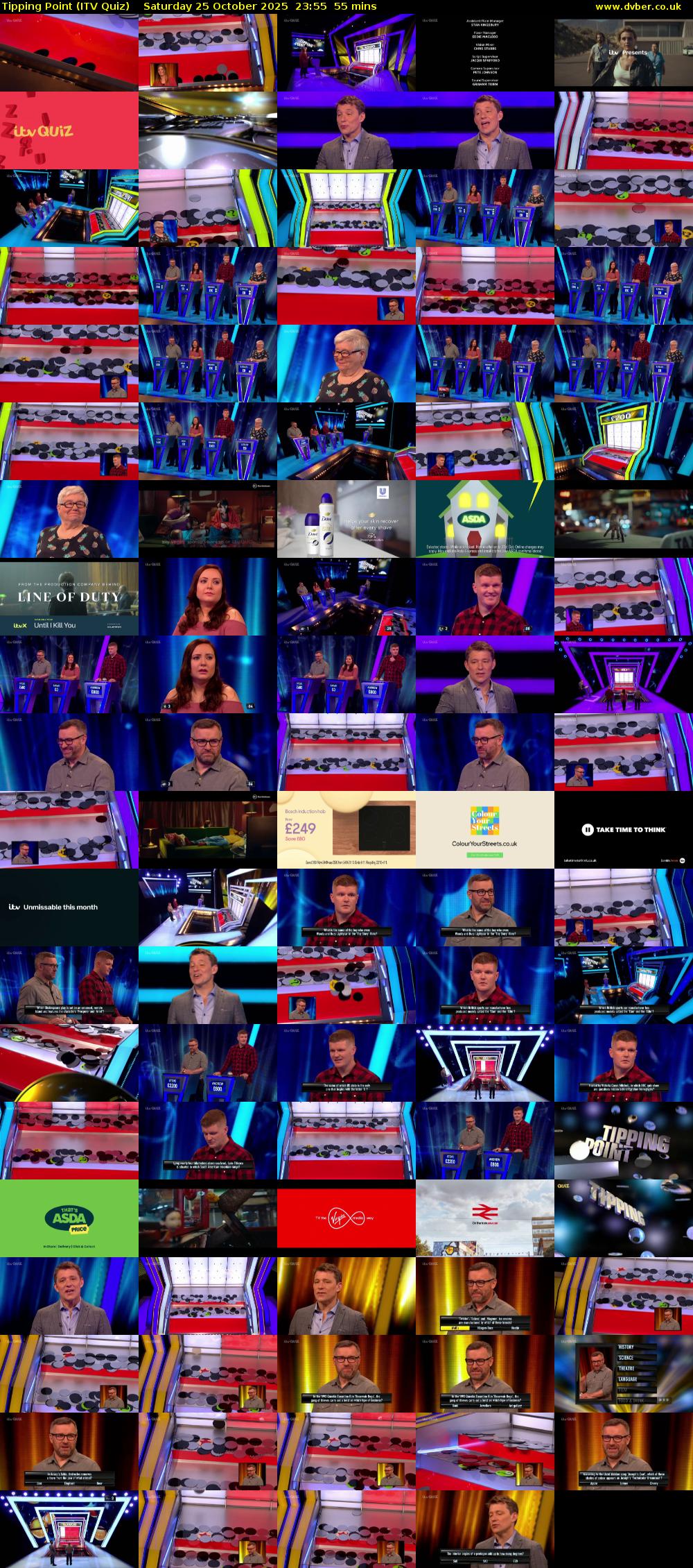 Tipping Point (ITV Quiz) Saturday 25 October 2025 23:55 - 00:50