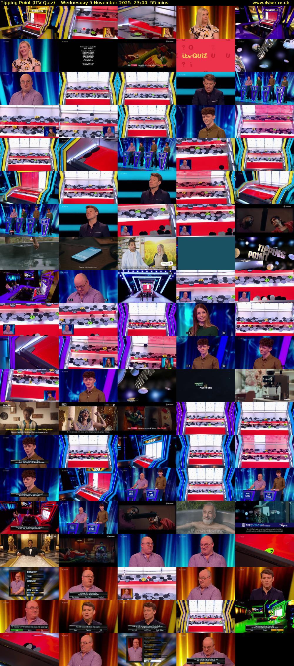 Tipping Point (ITV Quiz) Wednesday 5 November 2025 23:00 - 23:55