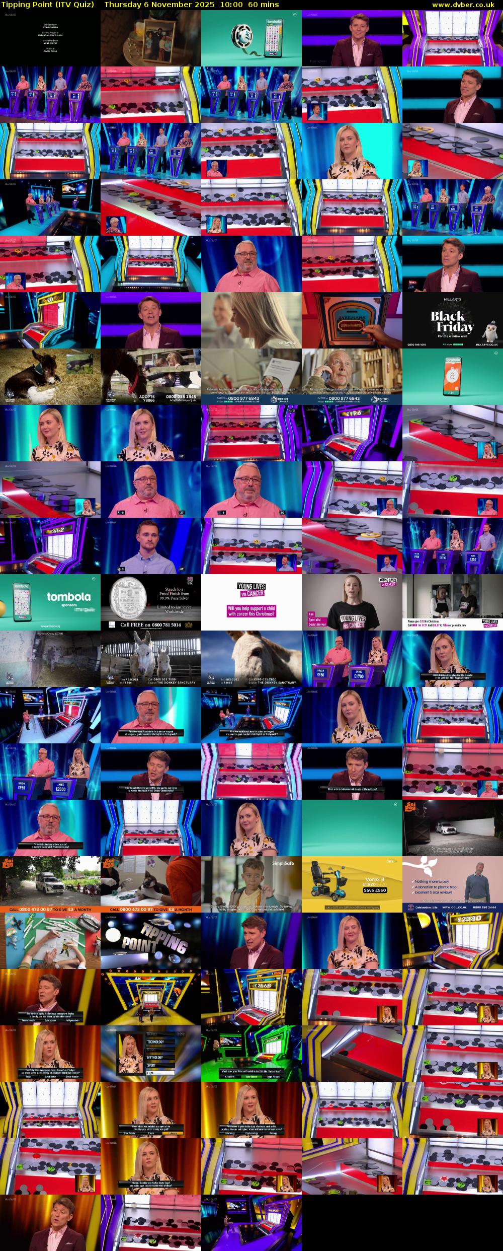 Tipping Point (ITV Quiz) Thursday 6 November 2025 10:00 - 11:00
