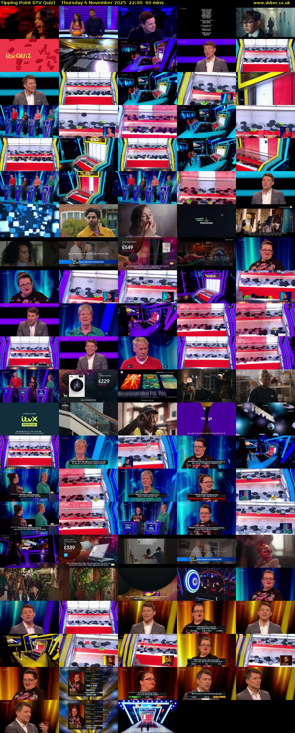 Tipping Point (ITV Quiz) Thursday 6 November 2025 22:00 - 23:00
