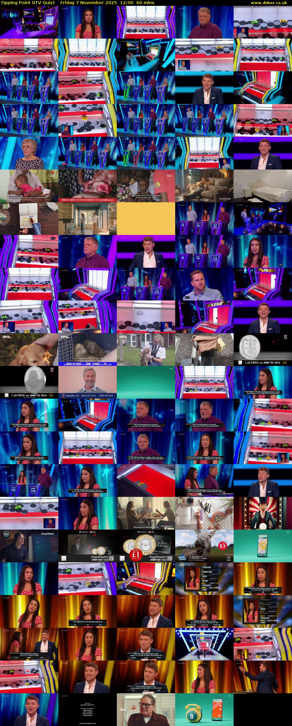 Tipping Point (ITV Quiz) Friday 7 November 2025 12:00 - 13:00
