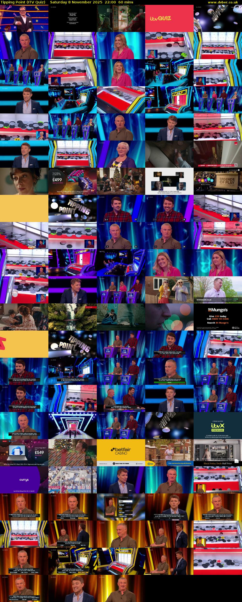 Tipping Point (ITV Quiz) Saturday 8 November 2025 22:00 - 23:00