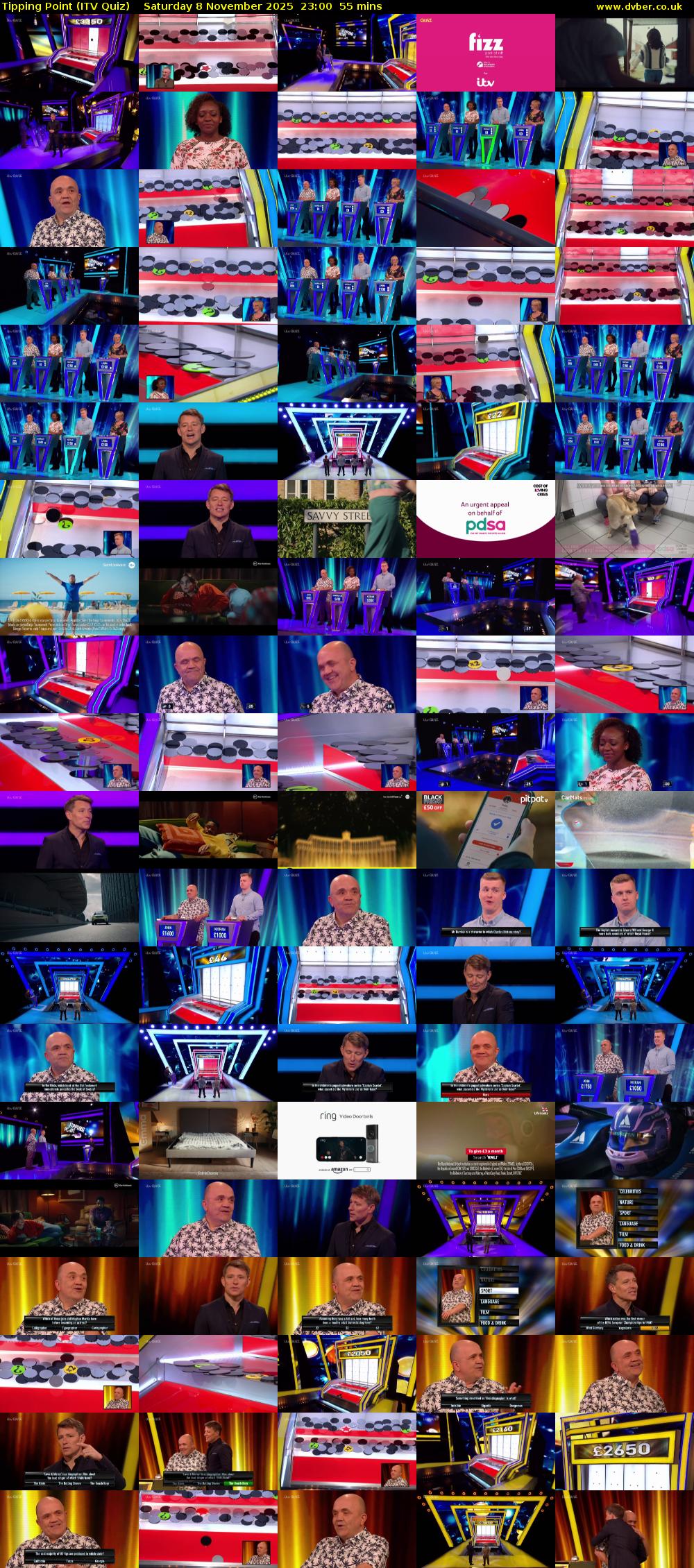 Tipping Point (ITV Quiz) Saturday 8 November 2025 23:00 - 23:55