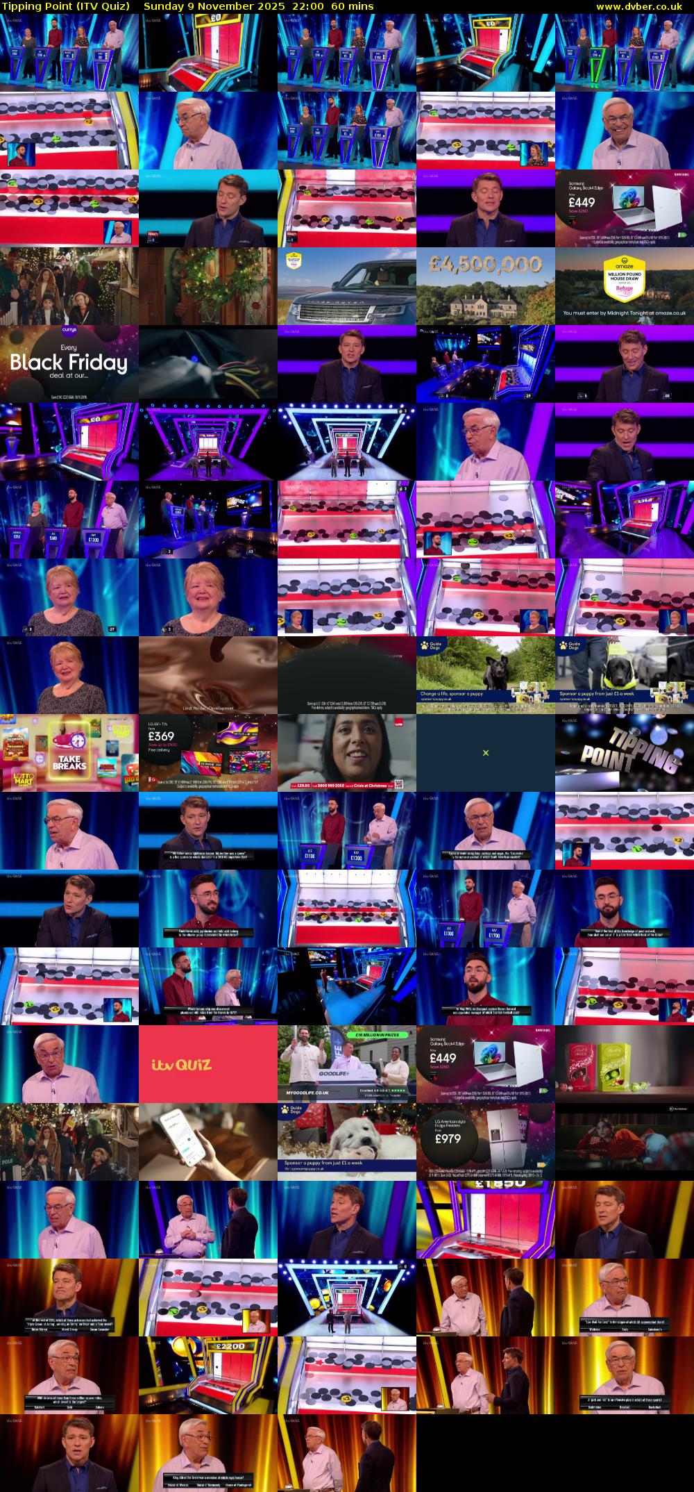 Tipping Point (ITV Quiz) Sunday 9 November 2025 22:00 - 23:00