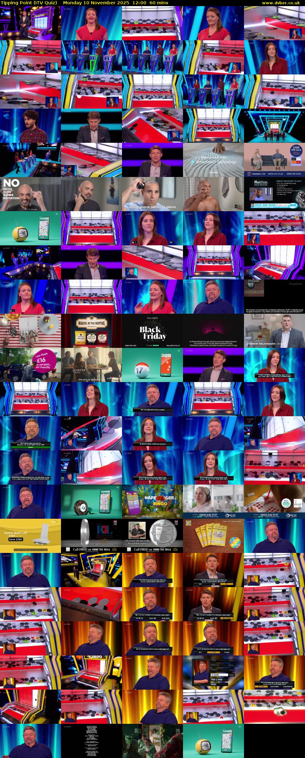Tipping Point (ITV Quiz) Monday 10 November 2025 12:00 - 13:00