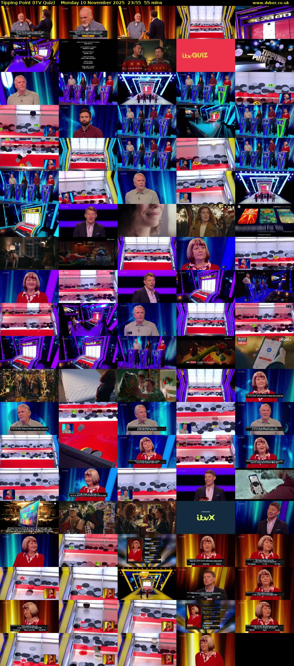 Tipping Point (ITV Quiz) Monday 10 November 2025 23:55 - 00:50