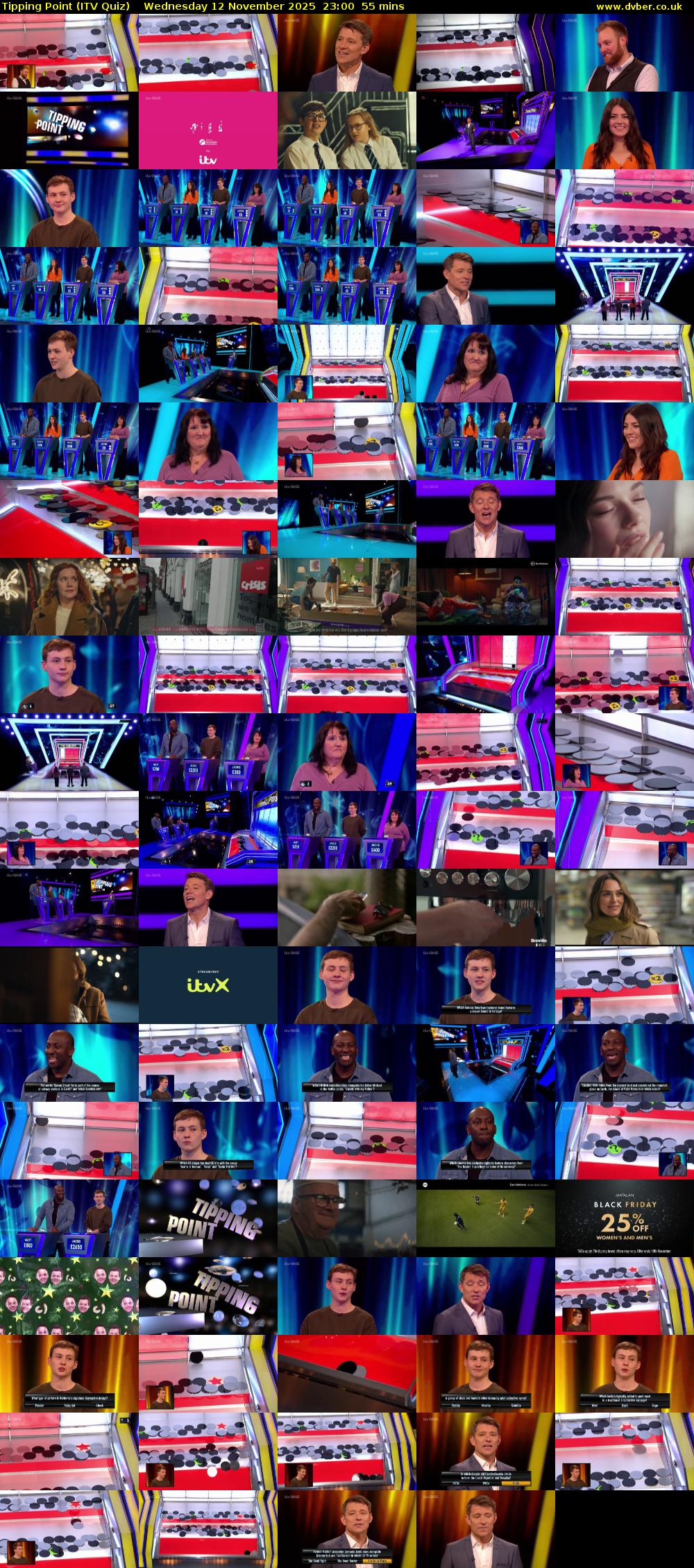 Tipping Point (ITV Quiz) Wednesday 12 November 2025 23:00 - 23:55