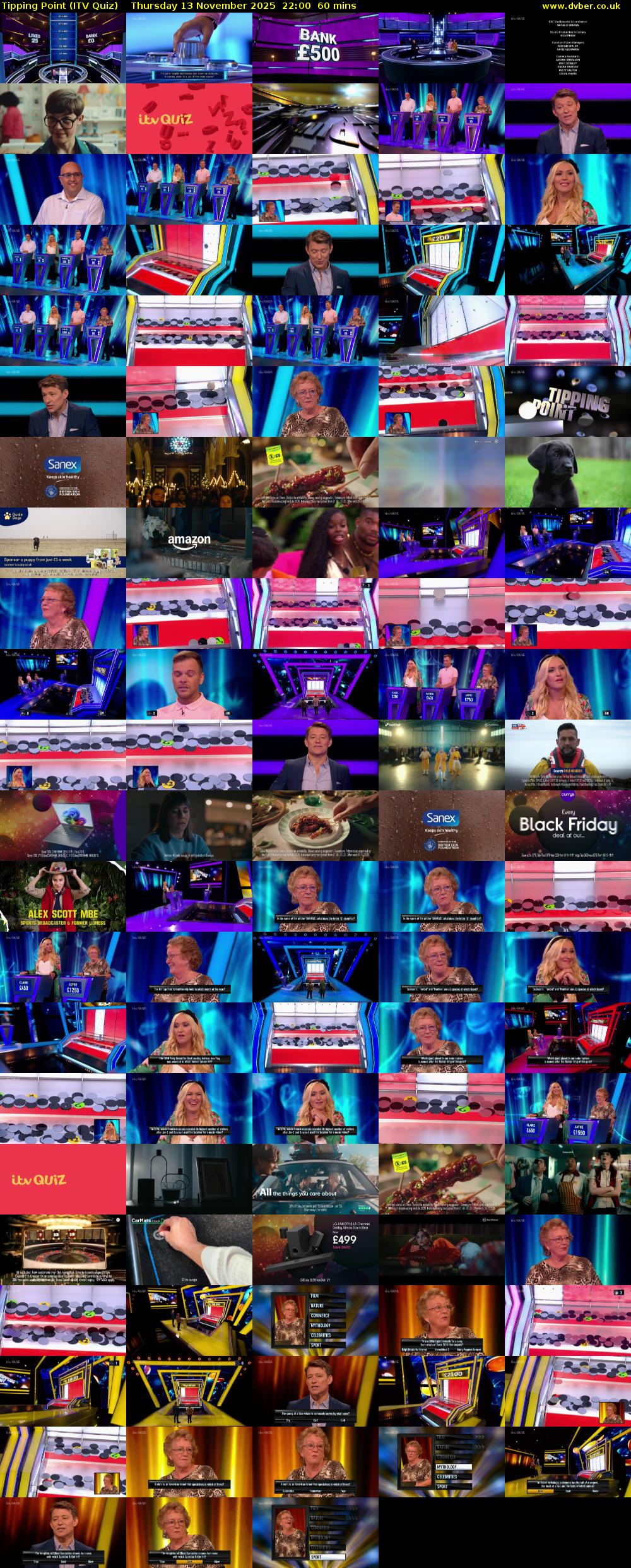 Tipping Point (ITV Quiz) Thursday 13 November 2025 22:00 - 23:00