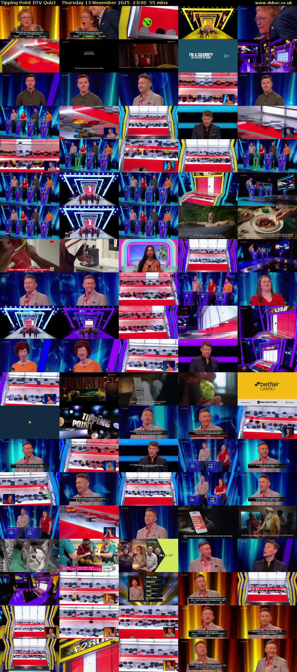 Tipping Point (ITV Quiz) Thursday 13 November 2025 23:00 - 23:55