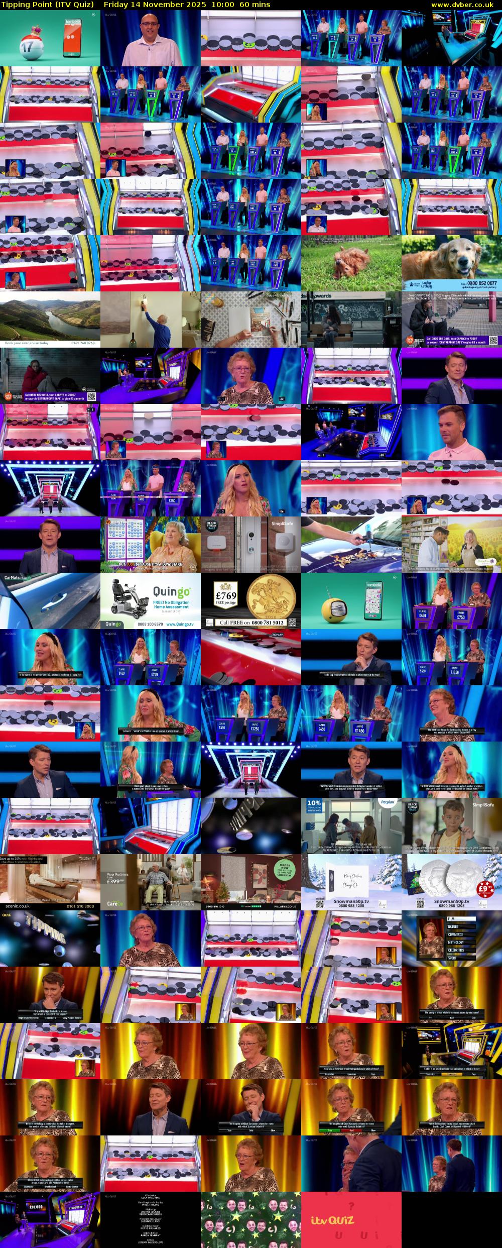Tipping Point (ITV Quiz) Friday 14 November 2025 10:00 - 11:00