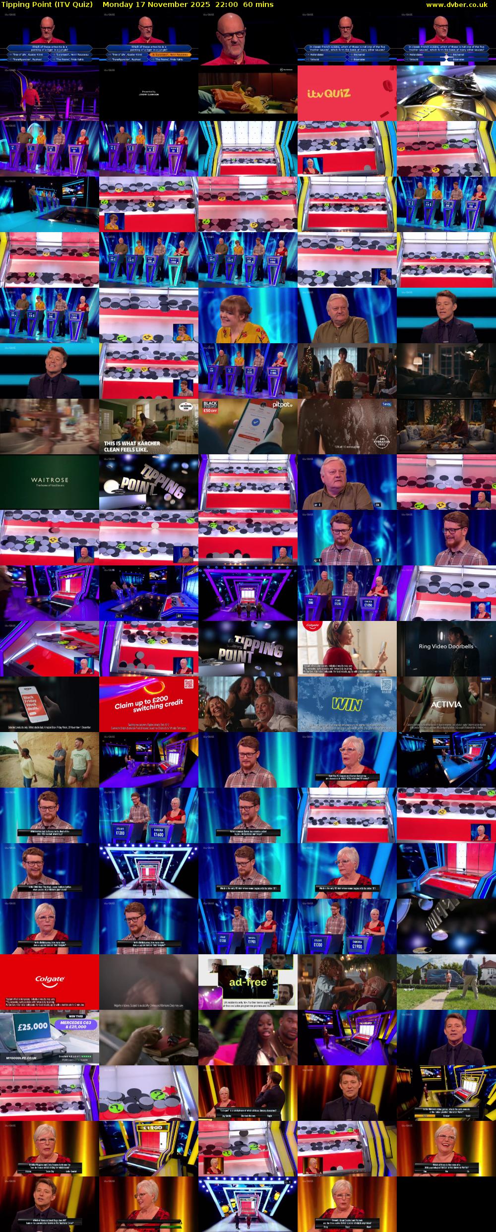 Tipping Point (ITV Quiz) Monday 17 November 2025 22:00 - 23:00