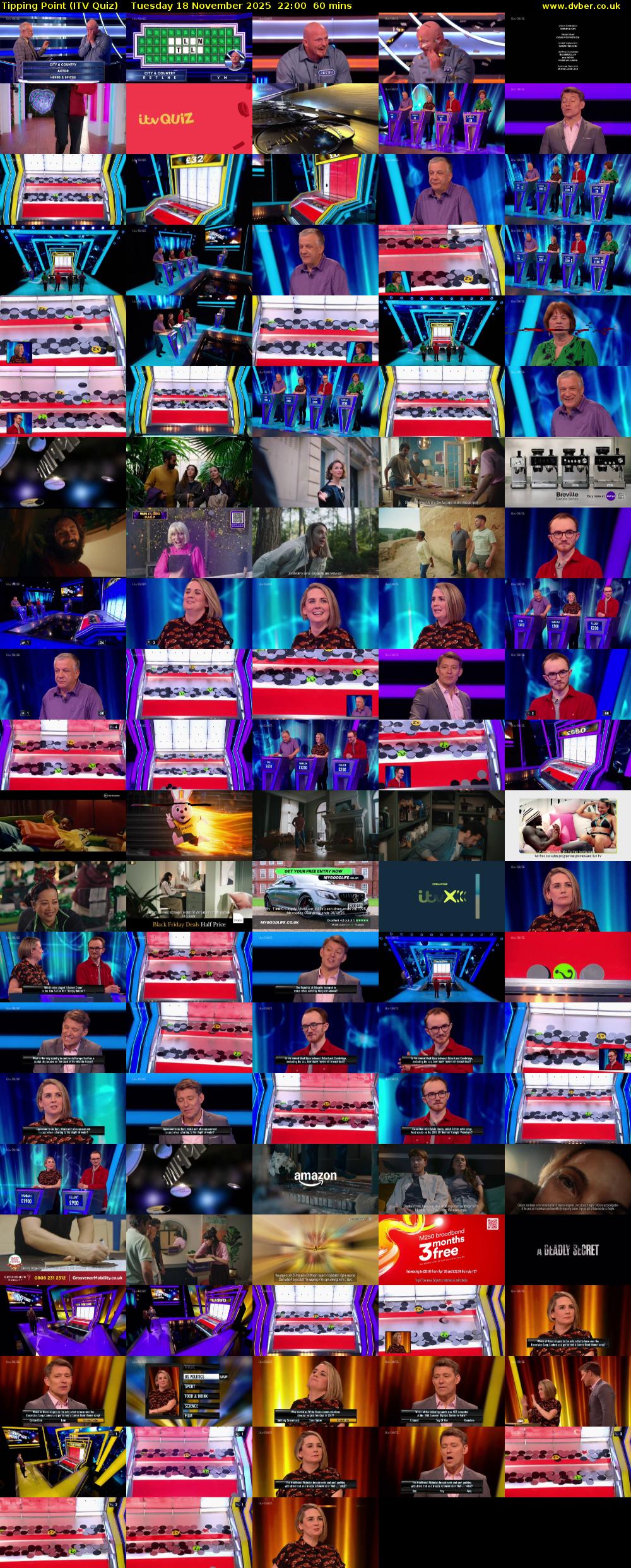 Tipping Point (ITV Quiz) Tuesday 18 November 2025 22:00 - 23:00