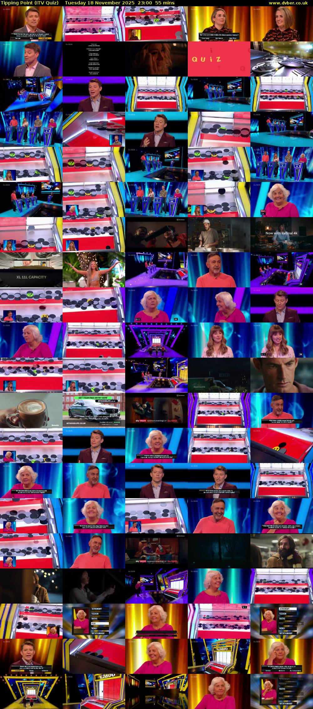 Tipping Point (ITV Quiz) Tuesday 18 November 2025 23:00 - 23:55