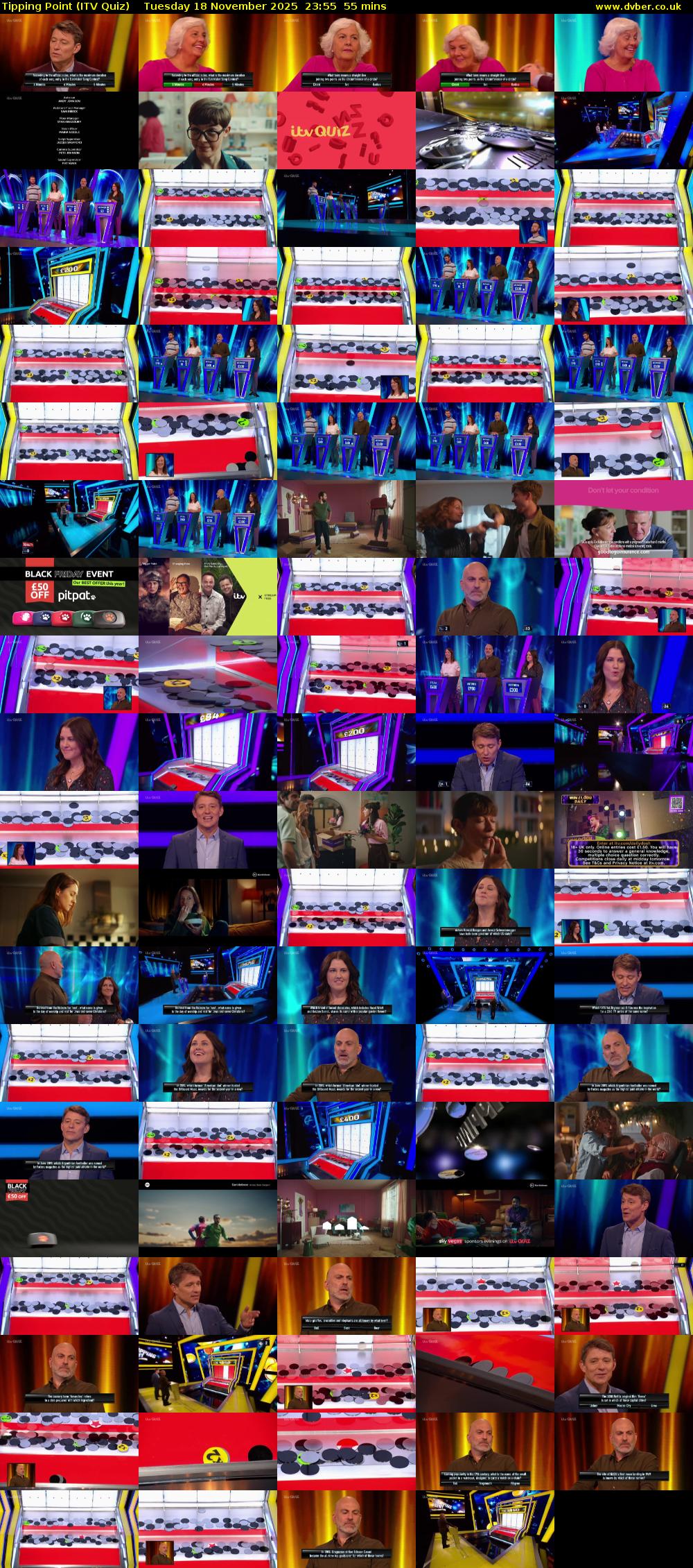 Tipping Point (ITV Quiz) Tuesday 18 November 2025 23:55 - 00:50