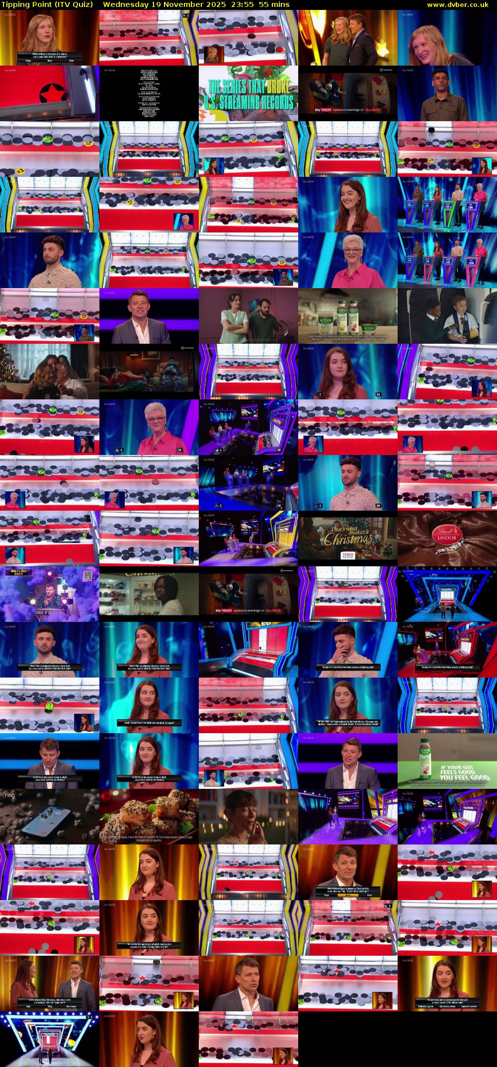 Tipping Point (ITV Quiz) Wednesday 19 November 2025 23:55 - 00:50
