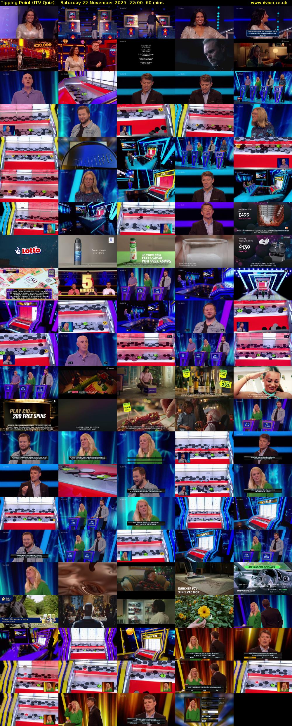 Tipping Point (ITV Quiz) Saturday 22 November 2025 22:00 - 23:00
