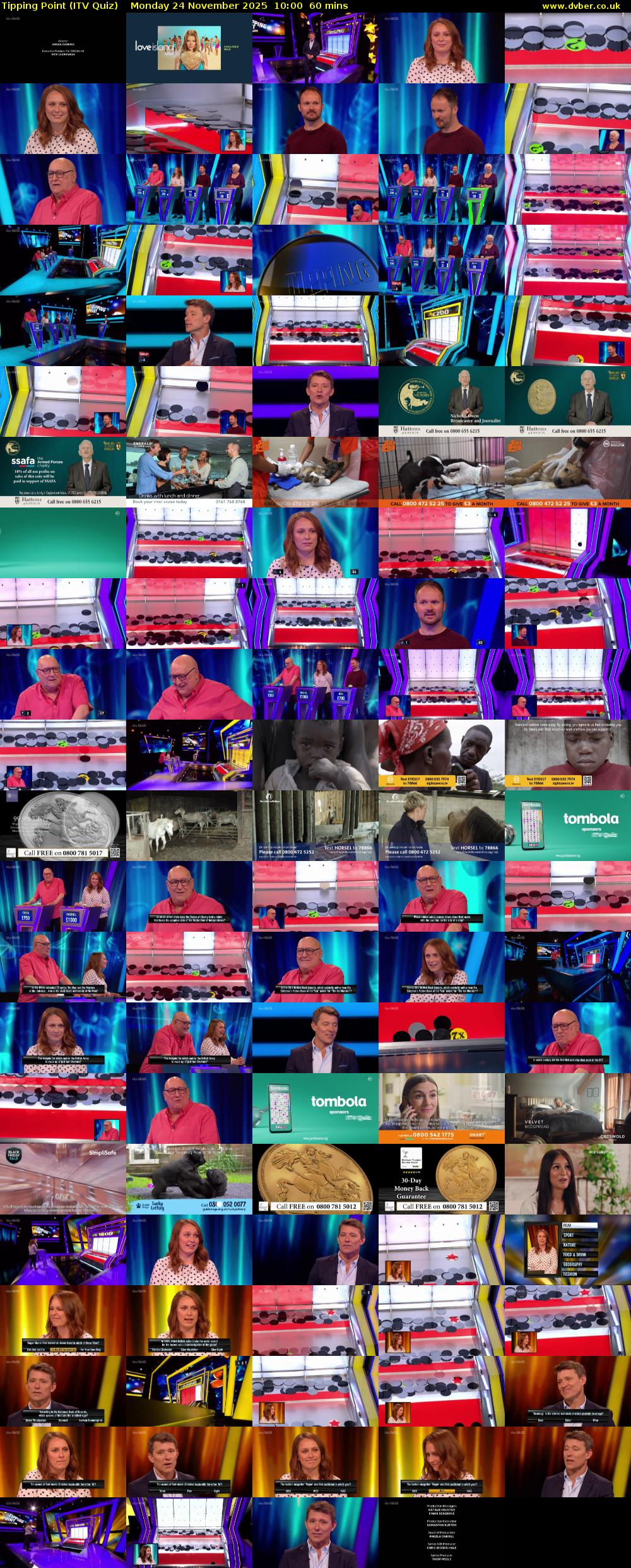 Tipping Point (ITV Quiz) Monday 24 November 2025 10:00 - 11:00